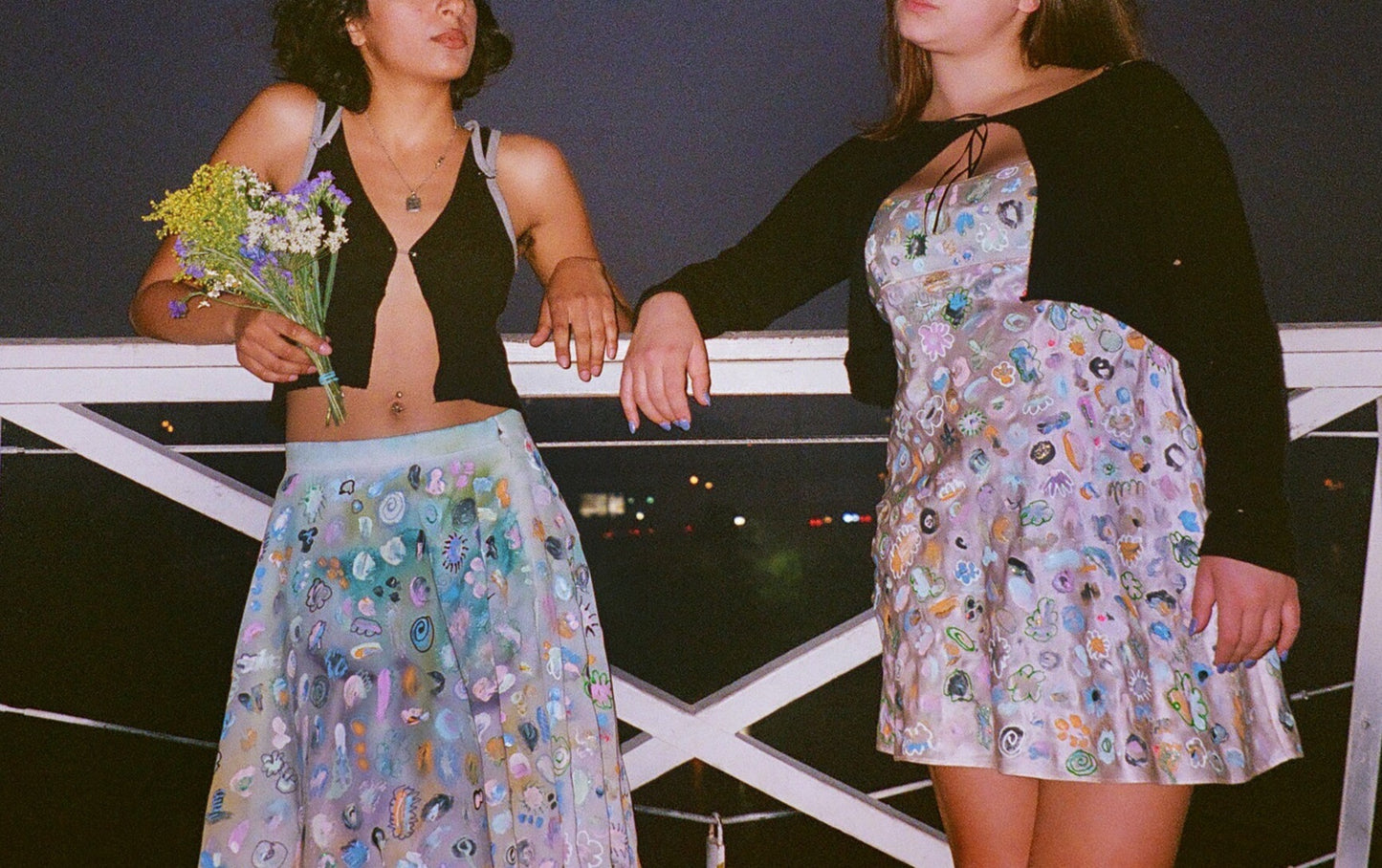 Silk Clump Slip Dress