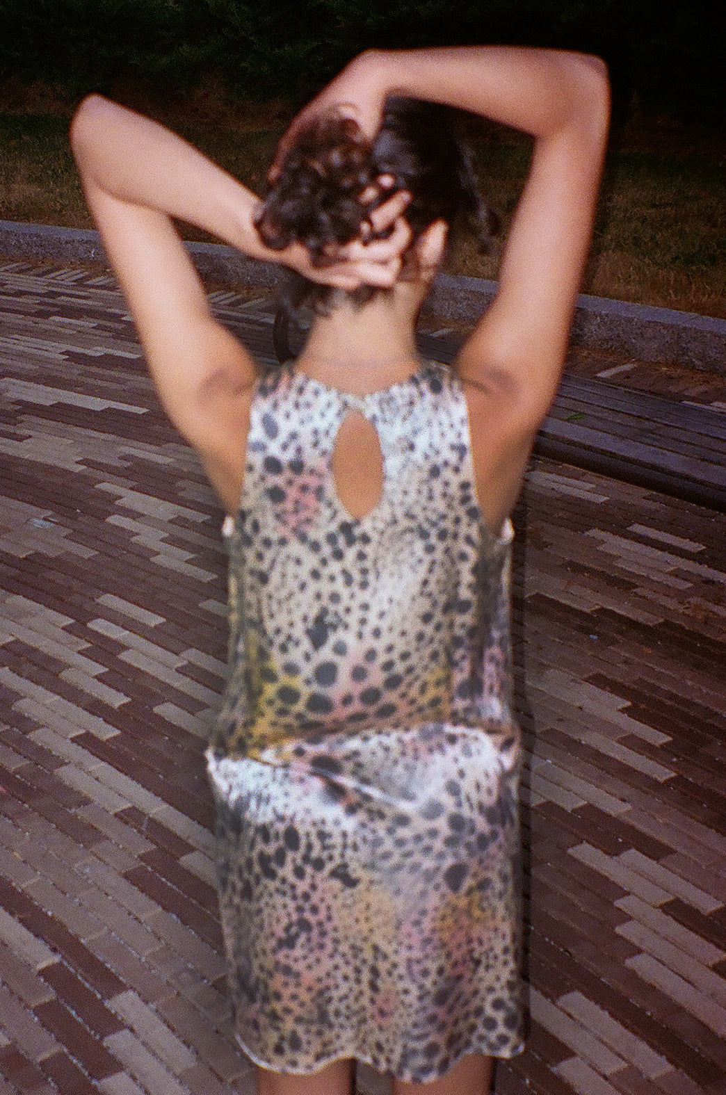 Satin Angel Dot Dress