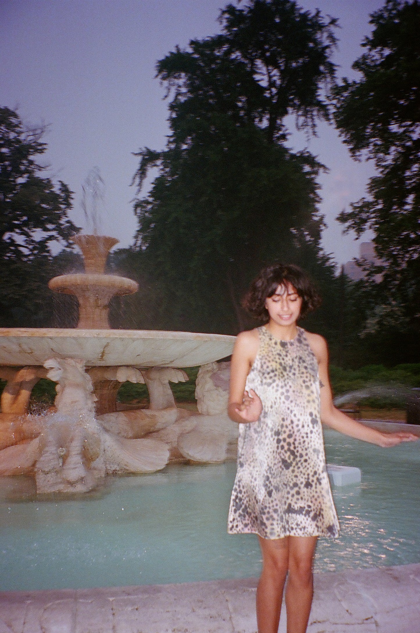 Satin Angel Dot Dress