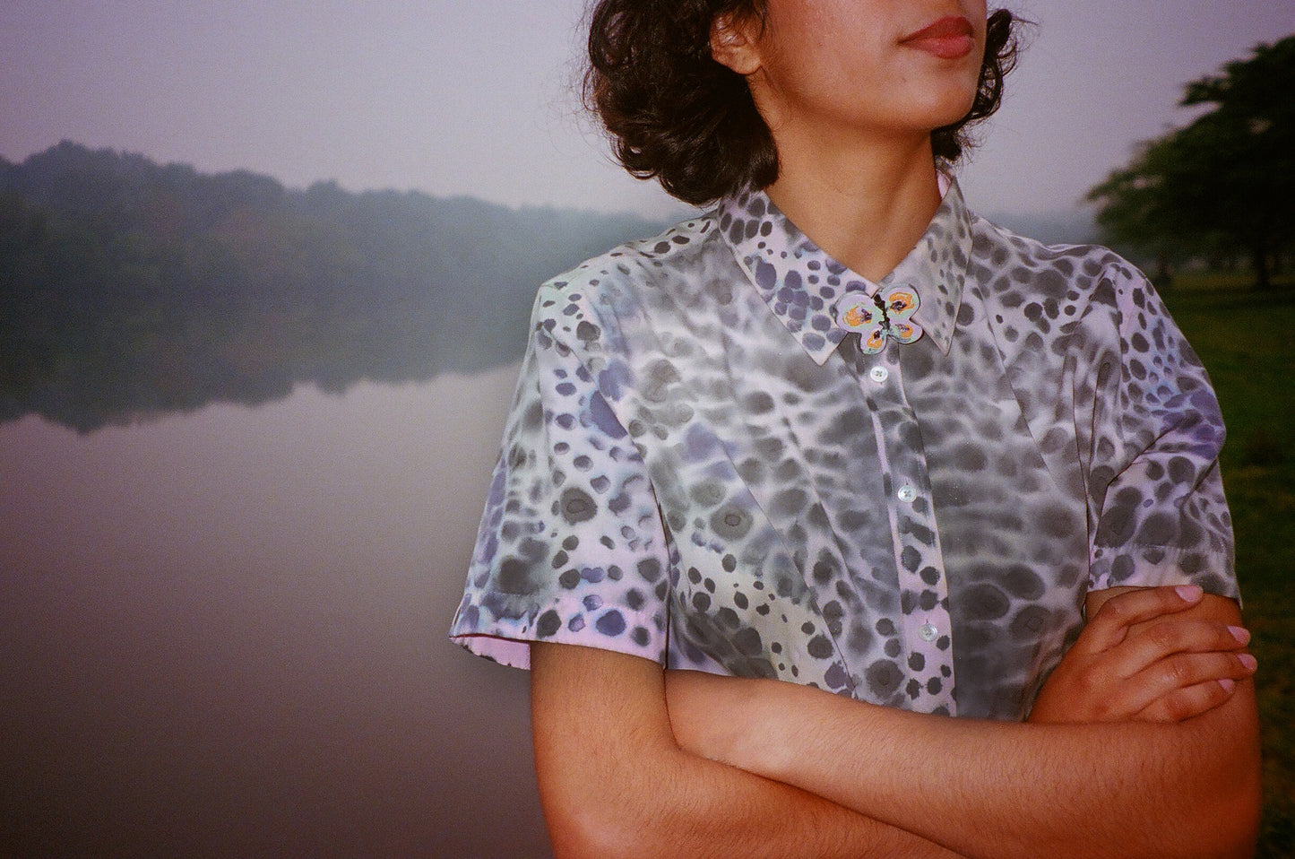 Dot Uniform Button Up