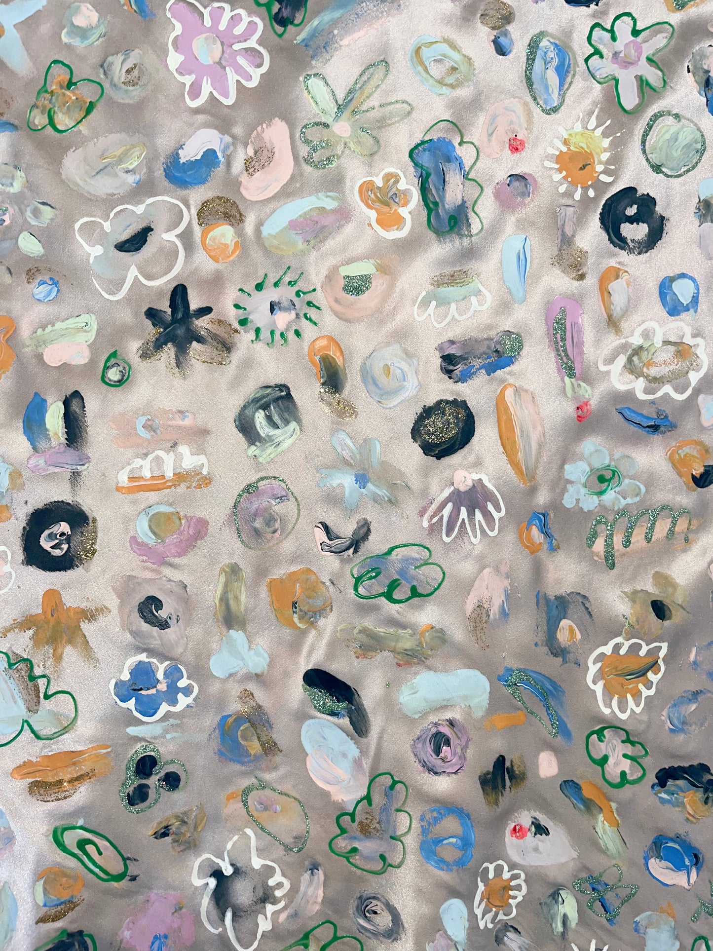 Silk Clump Slip Dress