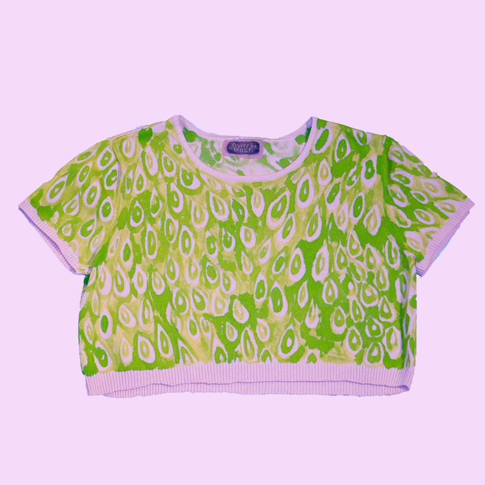 Lizard Skin Knit Crop Top