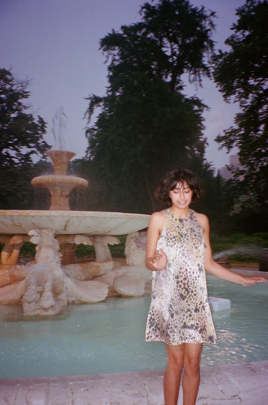 Satin Angel Dot Dress