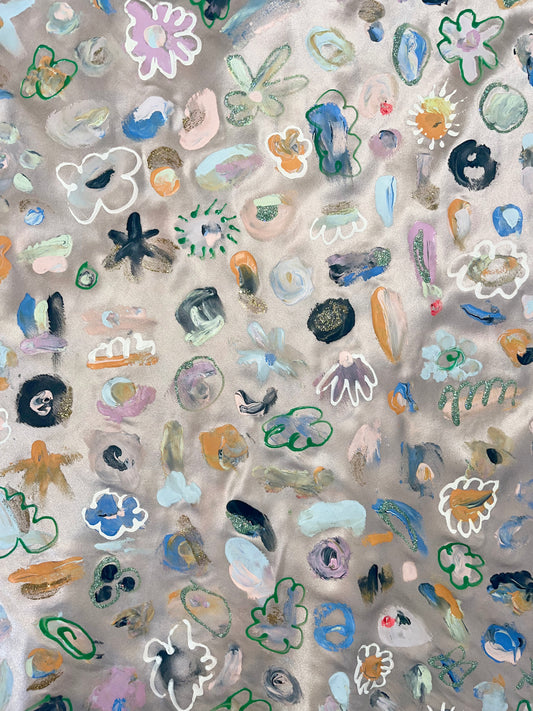 Silk Clump Slip Dress