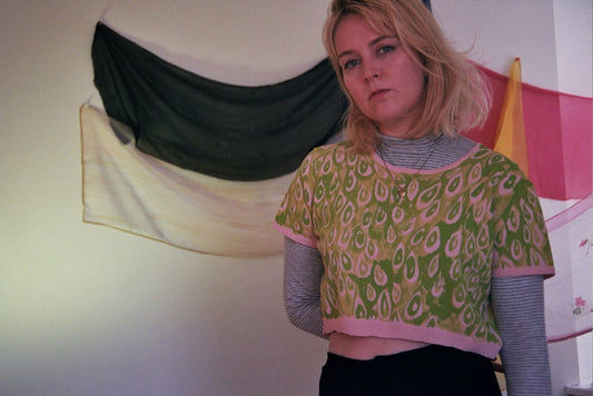 Lizard Skin Knit Crop Top